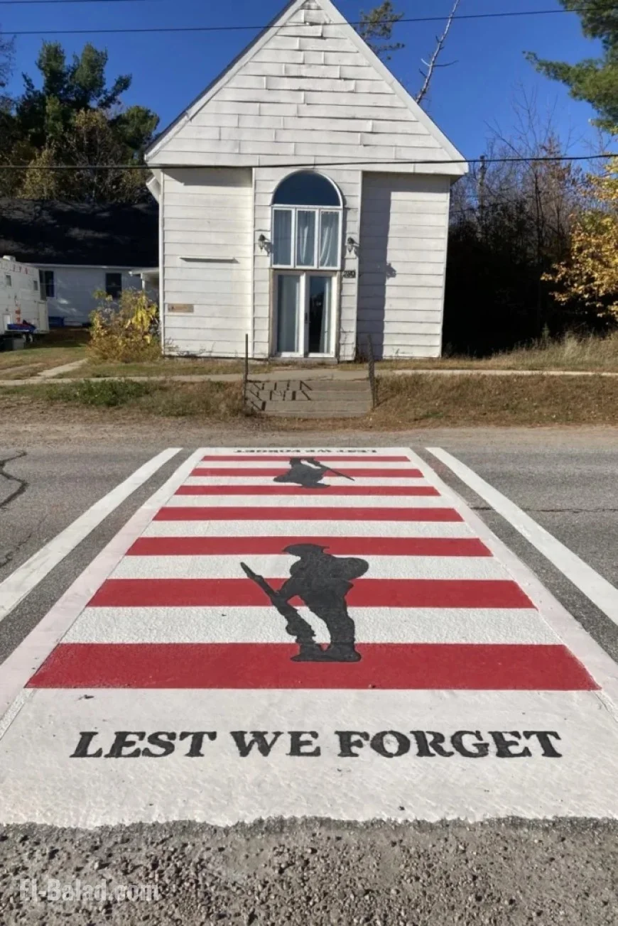 Callander Reveals Veteran-Themed Crosswalks for Remembrance Day