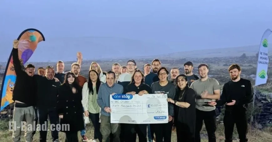 El-Balad Staff Conquer Eight Mountain Peaks for BBC Children in Need