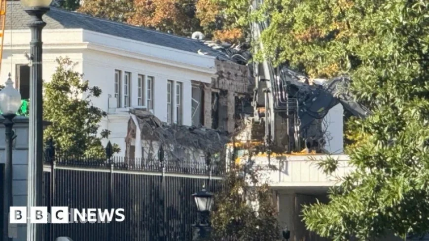 White House Demolishes East Wing Section for Trump Ballroom Construction
