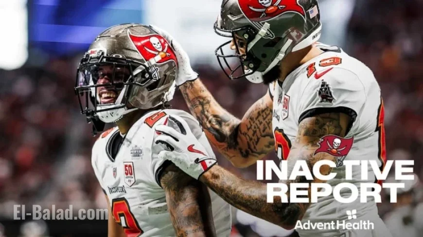 Mike Evans, Emeka Egbuka Return as Lions Face Bucs: Inactive Updates
