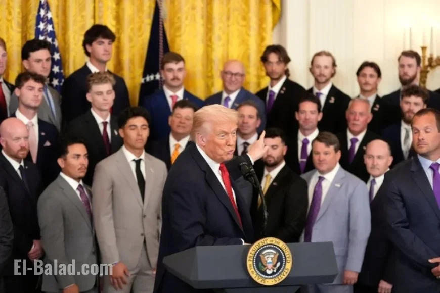 Trump Celebrates 2025 College Baseball Champions LSU and LSU-Shreveport
