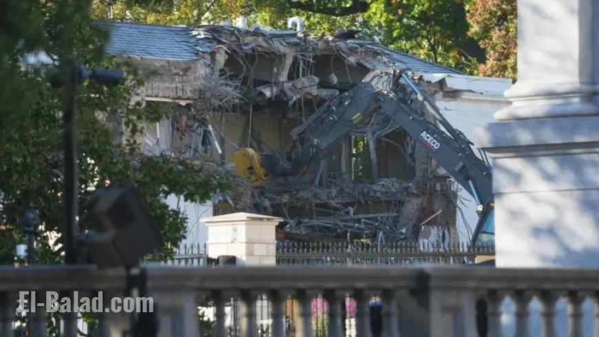 White House East Wing Partially Demolished for Trump’s New Ballroom: NPR