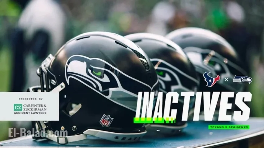 Seahawks’ Witherspoon, Love Out for Week 7 Against Texans