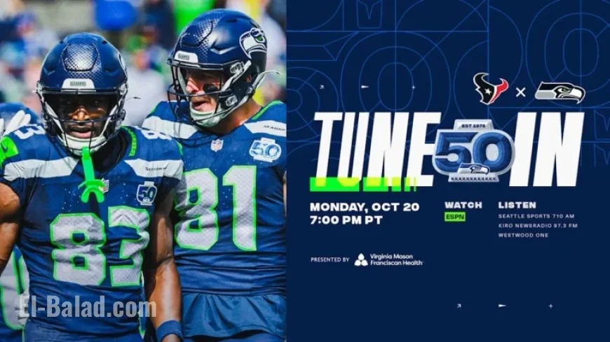 Seahawks vs Texans: Watch, Listen, and Follow Week 7 on October 20