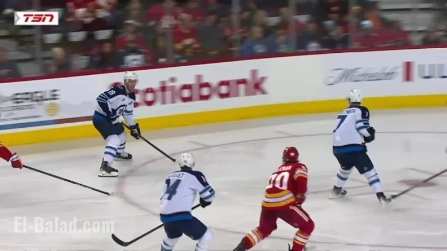 Toews Scores First Power-Play Goal with Jets