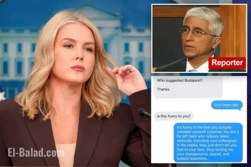 Karoline Leavitt Criticizes Reporter’s Questions in Fiery Text Exchange