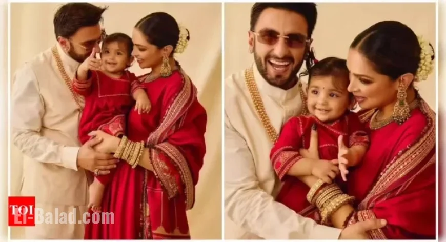 Deepika Padukone and Ranveer Singh Reveal Daughter Dua on Diwali to Fans