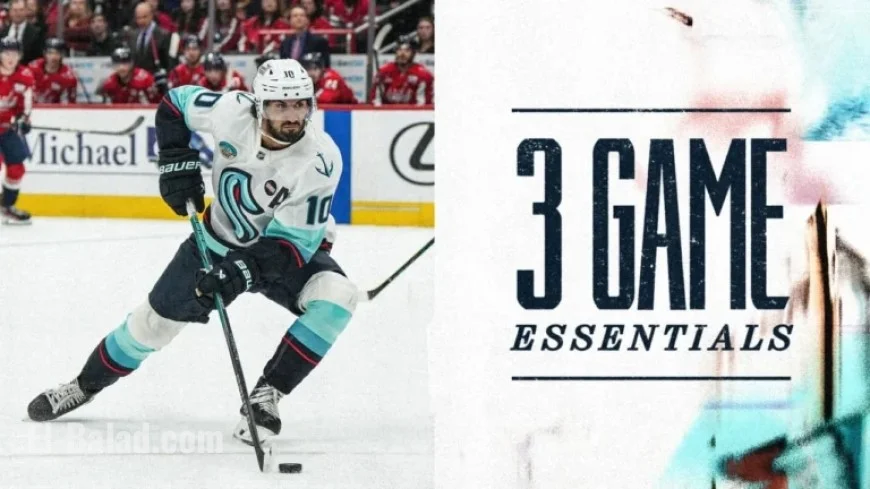 Kraken vs. Capitals: NHL Showdown at 4:00 p.m.