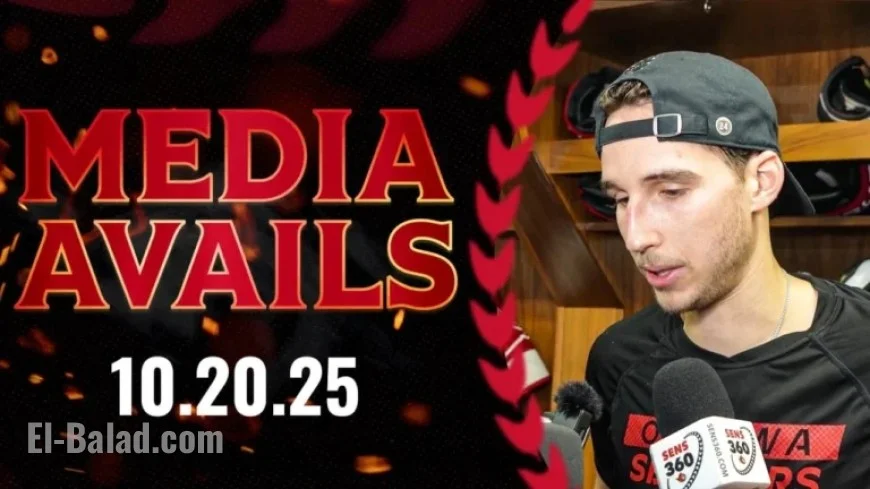 Dylan Cozens Holds Media Briefing