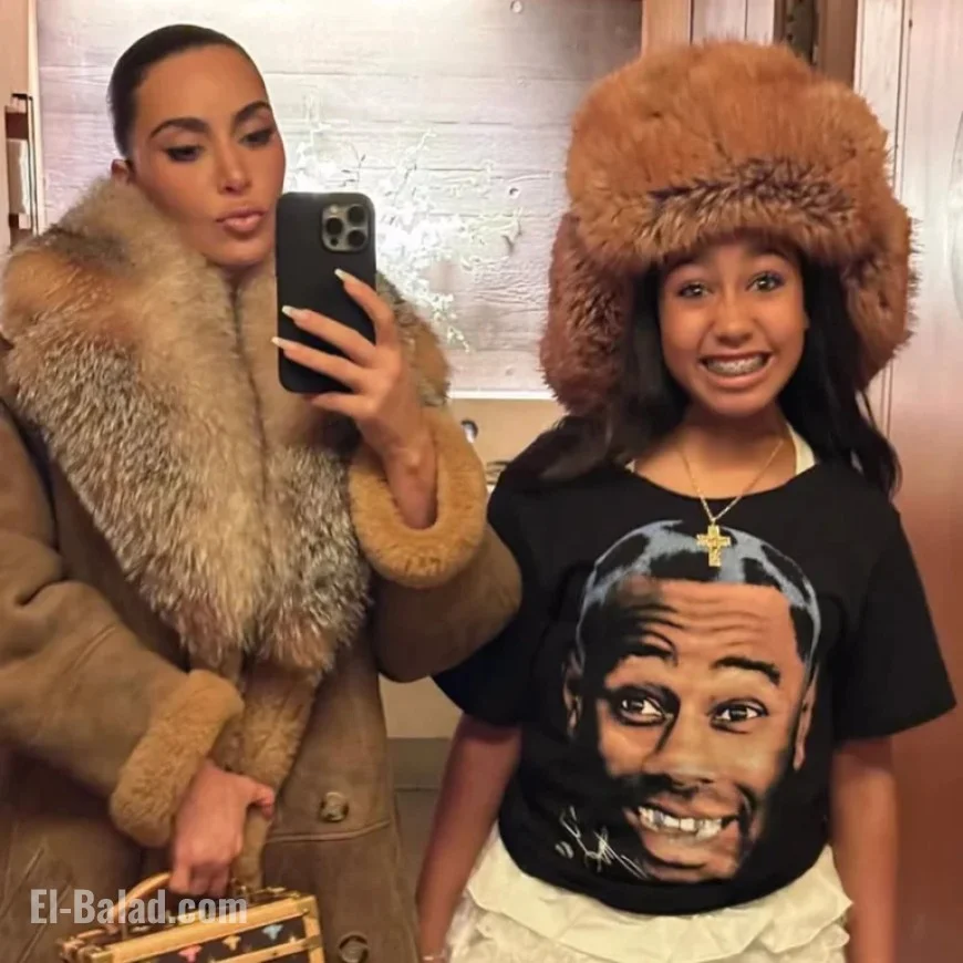 North West Transforms with Fake Tattoos, Blue Contacts, and Piercings