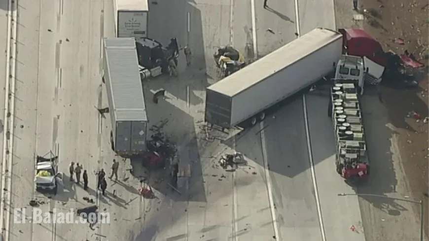 Ontario Crash on 10 Freeway: Semitruck Collision Kills 2