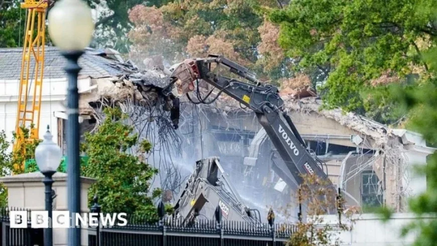 Trump Announces Demolition of White House East Wing