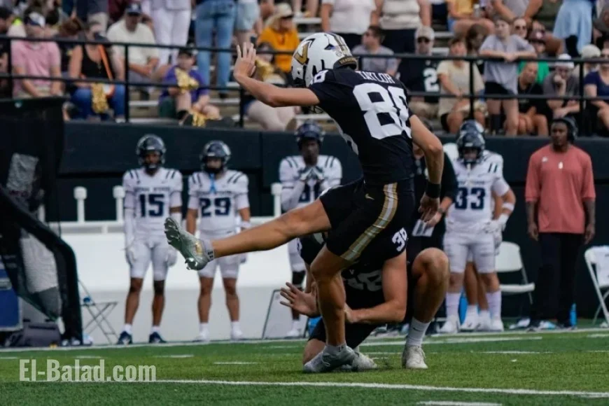 Vanderbilt Football Hosts Student Kicking Clinic Before College GameDay