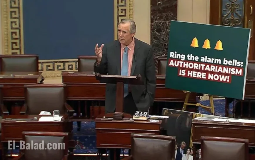Jeff Merkley Delivers 20-Hour Senate Filibuster Speech