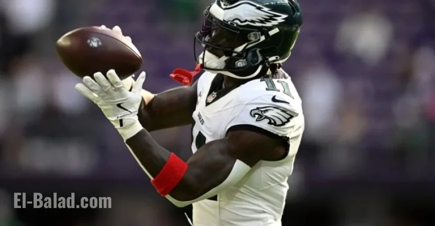 Eagles’ A.J. Brown Skips Practice with Hamstring Injury