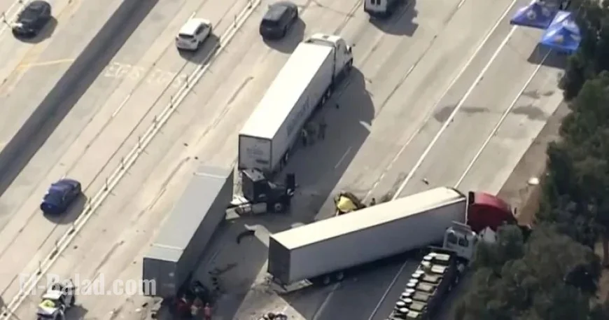 21-Year-Old Driver Allegedly Sparks Fiery Crash on 10 Freeway