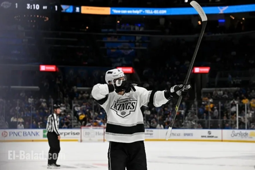 Kings Defeat Blues 2-1 in Overtime: Kuemper, Laferriere Shine