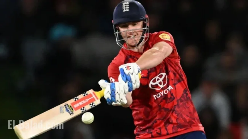 England Eyes Massive Total Despite Brook and Salt’s Fall in Second T20 vs NZ
