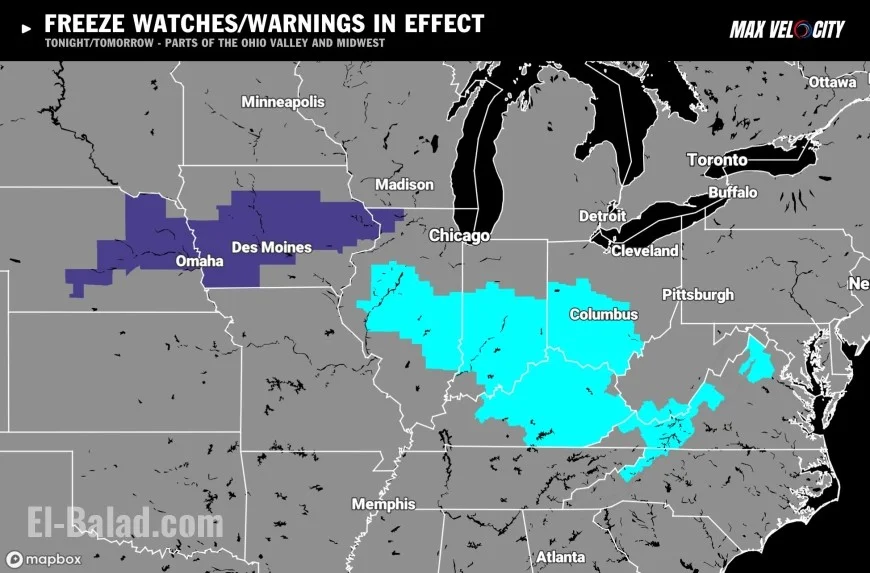 Freeze warning today: where it’s in effect, how cold it gets, and how to prepare overnight