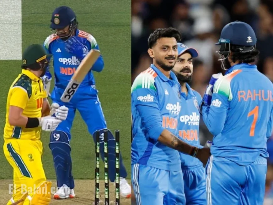 Axar Patel’s Brilliant Delivery Dismisses Renshaw in India vs Australia ODI