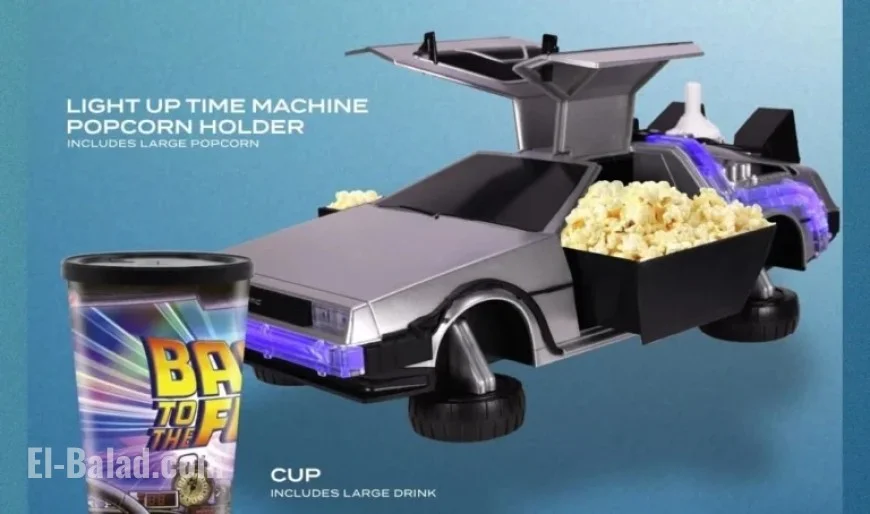 DeLorean Popcorn Bucket Hits Theaters for Back to the Future’s 40th Anniversary