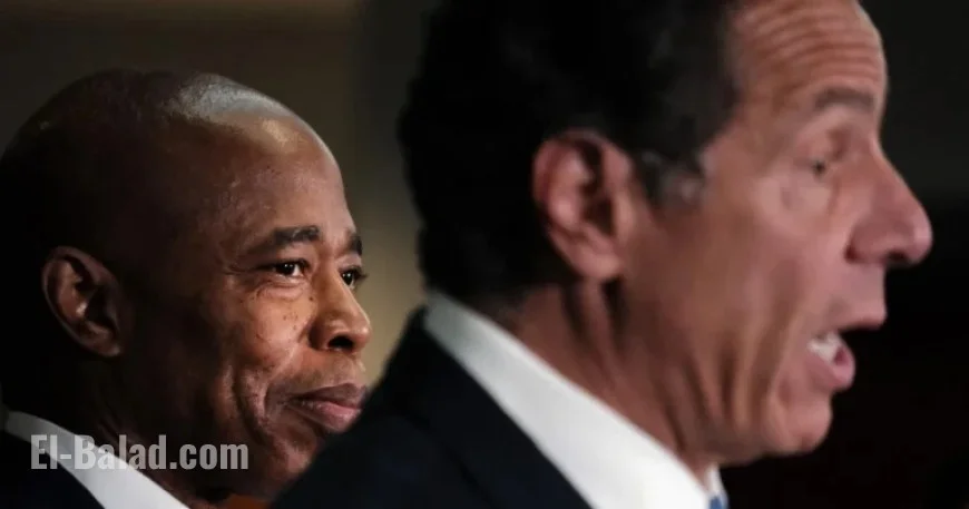 Eric Adams Endorses Andrew Cuomo in NYC Mayor’s Race Today