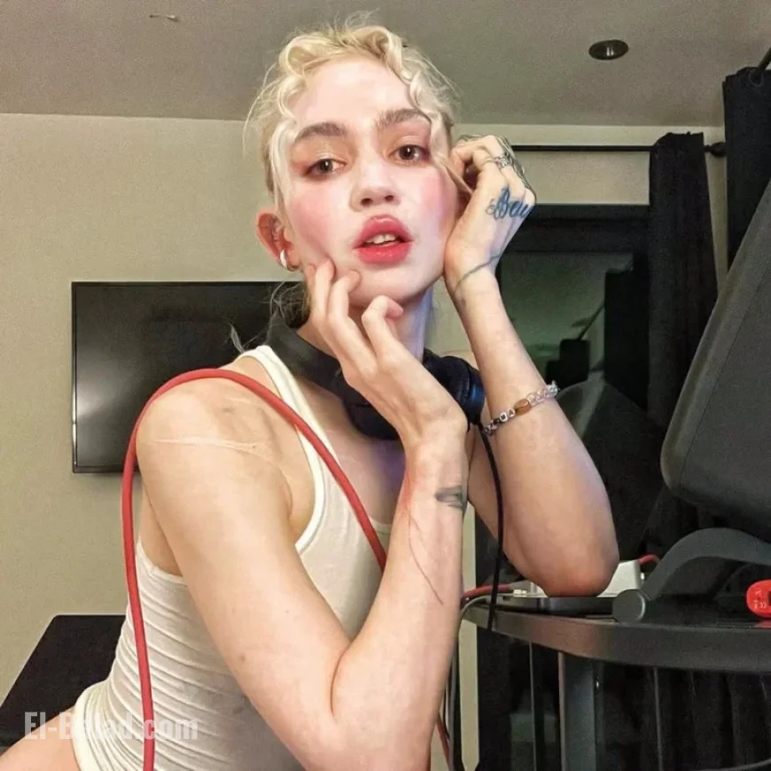 Grimes Reveals Striking New Face Tattoo