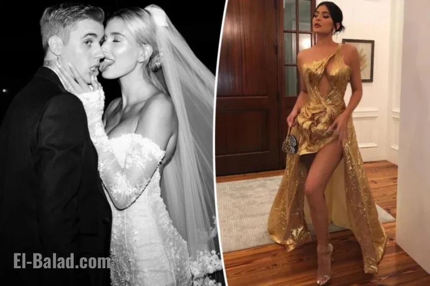 Kylie Jenner Defends Gold Dress at Bieber Wedding
