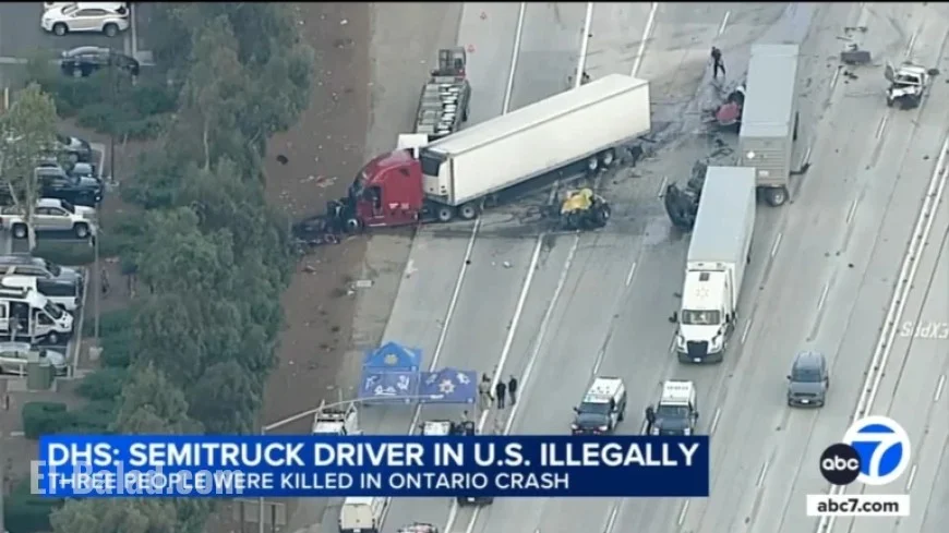 Jashanpreet Singh Charged in Fatal 10 Freeway Semi-Truck Crash in Ontario