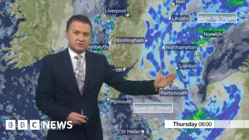 Storm Benjamin Strikes: Weather Forecast for England and Wales