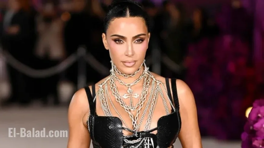 Kim Kardashian Stuns in Sheer Braided Dress at Exclusive London After-Party