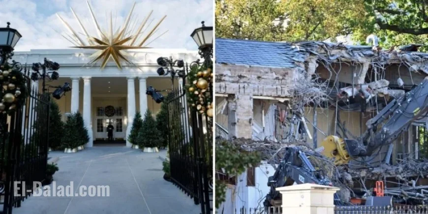 White House East Wing Demolished to Build New Ballroom: Before-and-After Photos