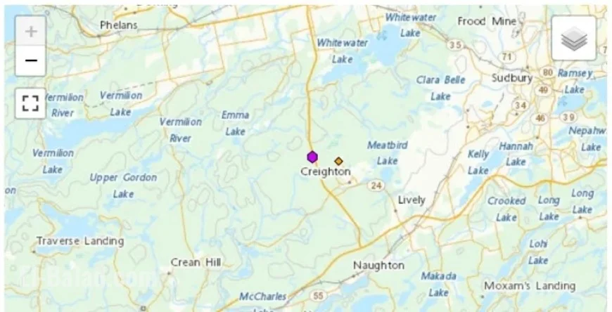 Magnitude 3.5 Earthquake Strikes Near Sudbury at 11:20 a.m. Friday