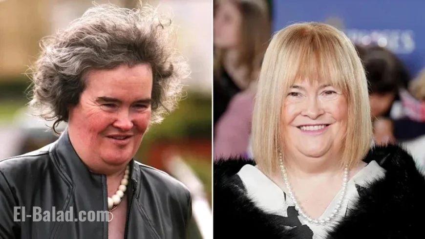 Susan Boyle Unveils Dramatic Blonde Look at Star-Studded Awards Event