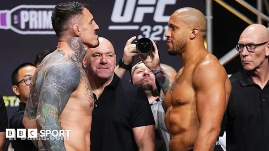 UFC 321: Tom Aspinall Outweighs Ciryl Gane at 10-Second Face-Off
