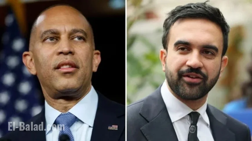 Hakeem Jeffries Backs Zohran Mamdani for New York City Mayor