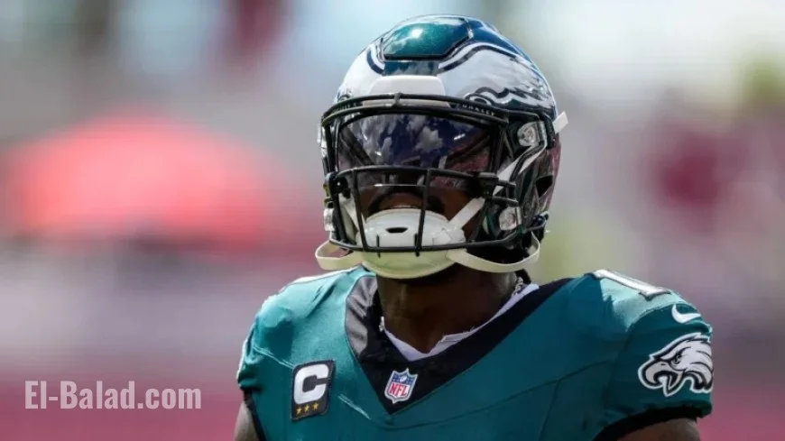 Eagles Face Giants Minus WR Brown Due to Hamstring Injury