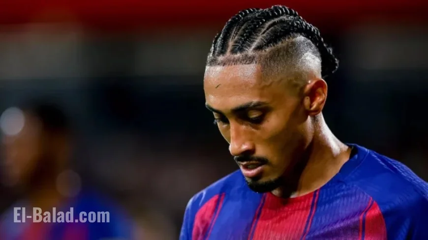 Raphinha Out for El Clásico: More Challenges for Flick