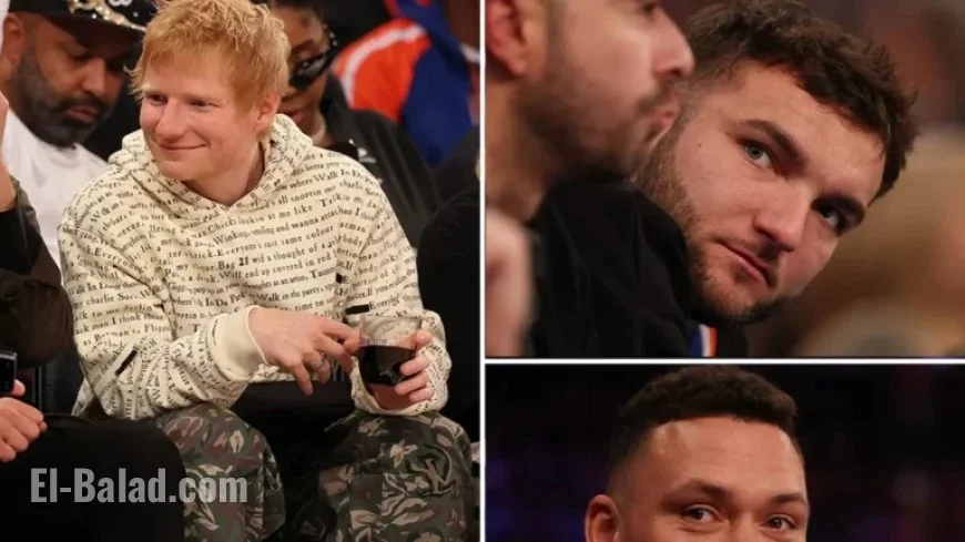 Aaron Judge, Ed Sheeran, Cam Skattebo Attend Cavs-Knicks Season Opener Courtside