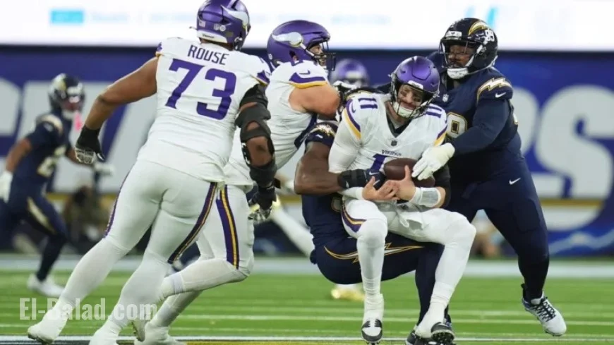Vikings Fall to Chargers as QB Carson Wentz Faces Tough Night
