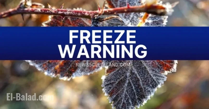 Freeze Warning Issued Tonight for Multiple Northeast Ohio Communities