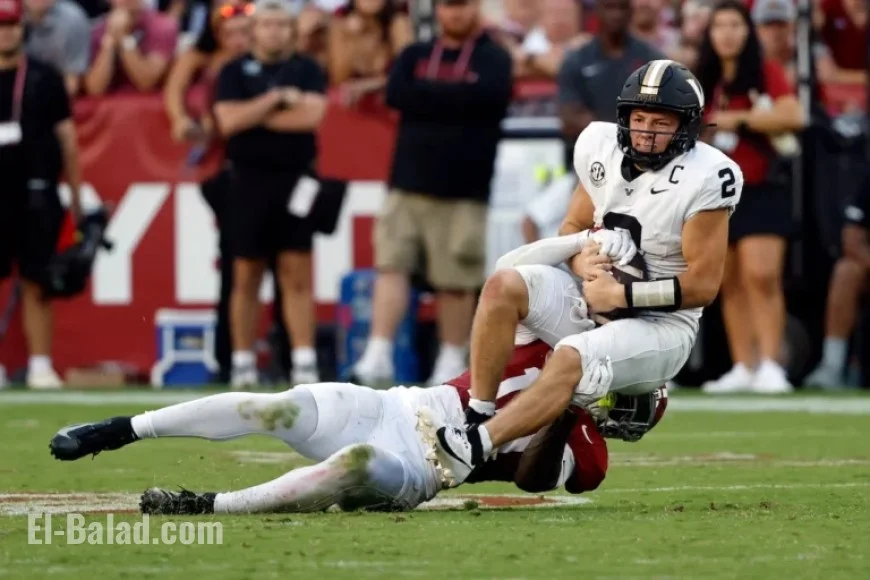 Nick Saban Furious as Diego Pavia Kneels During Alabama Warm-Up