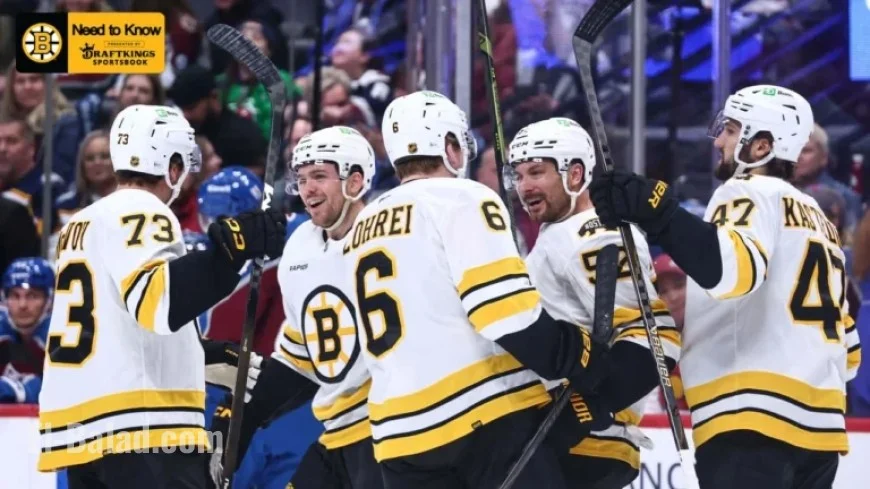 Bruins Face Avalanche: Key Match Details