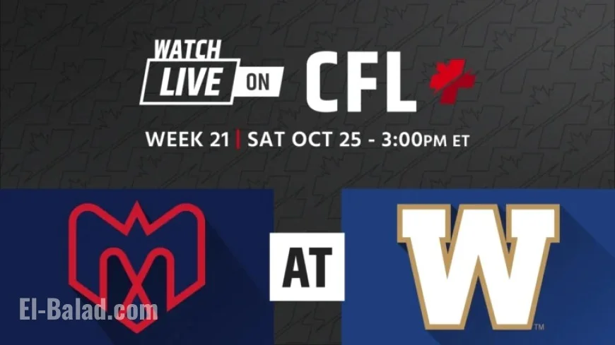 Week 21: Alouettes Face Blue Bombers in Crucial Matchup