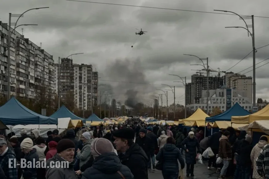 “Russian Ballistic Missile Hits Kyiv, Killing 2 and Injuring 12”