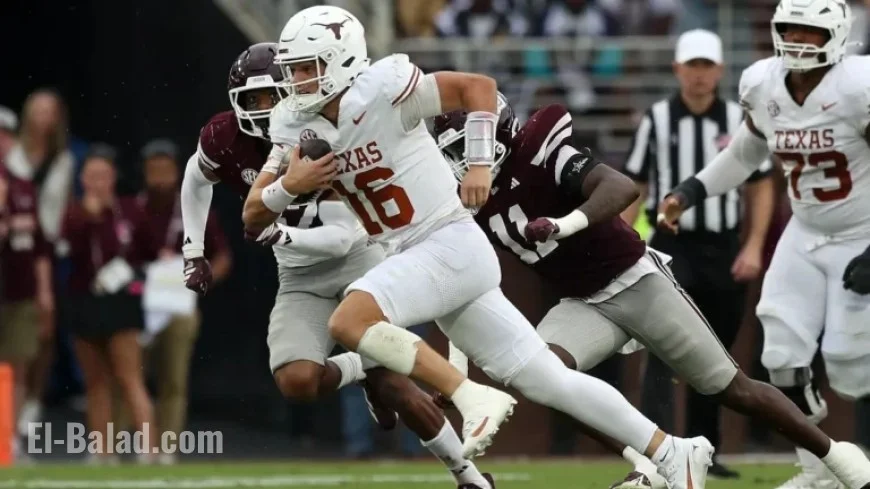 Texas QB Arch Manning Injured, Exits Mississippi State Game After Hard Hit