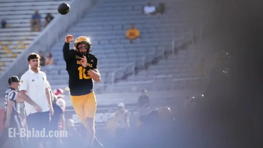 Sam Leavitt Exits ASU Game Early After Hard Hit in 1st Quarter