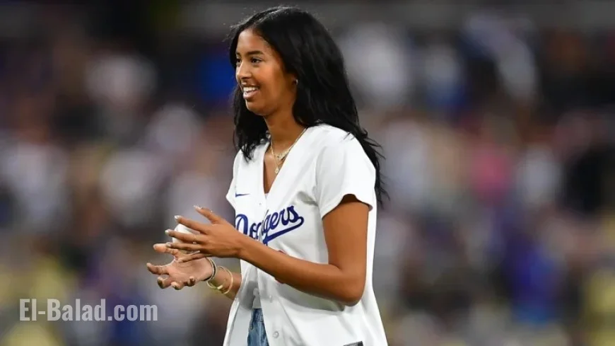 Natalia Bryant Poses with Dodgers Icon Fernando Valenzuela’s Daughter