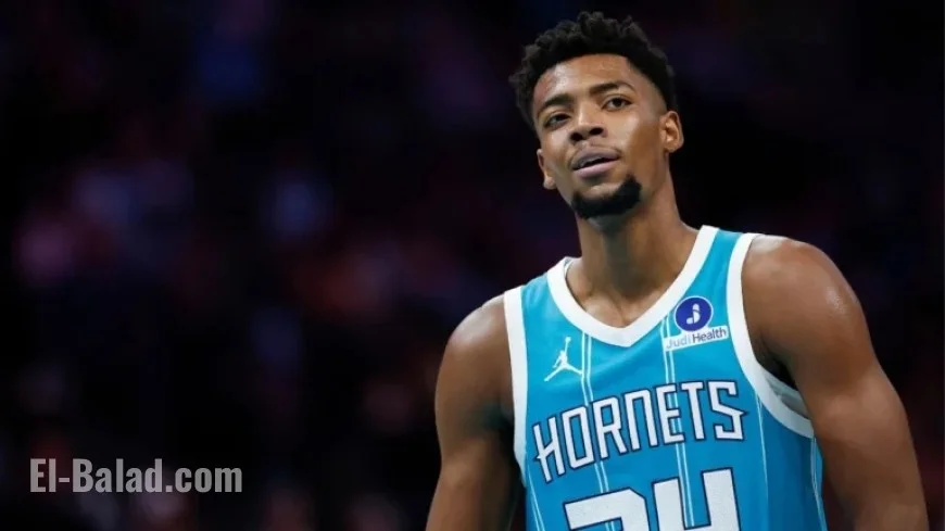 Hornets’ Brandon Miller Leaves 76ers Game Due to Shoulder Injury