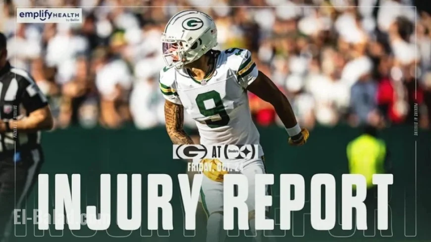 Packers’ Week 8 Injury Report: Five Questionable, Two Out vs. Steelers